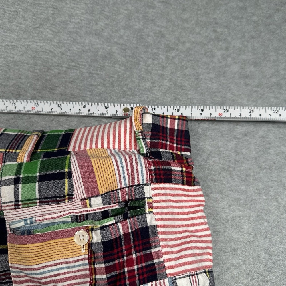 Peter Millar Men's Multicolor Patchwork Madras Sh… - image 5